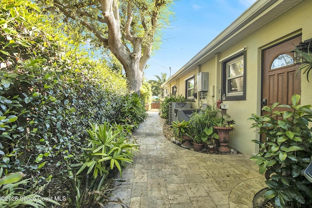 view of patio with fence