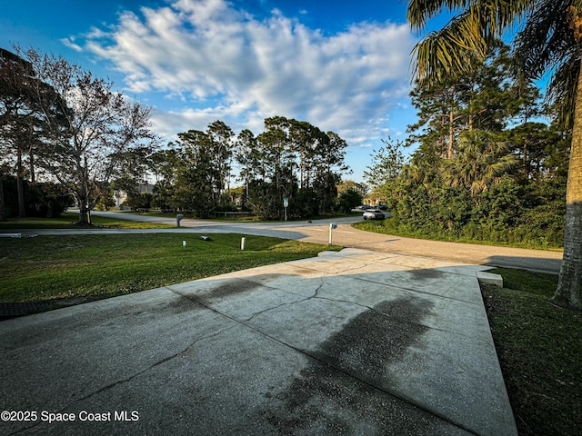 view of road featuring driveway