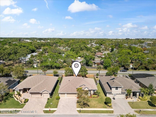 birds eye view of property featuring a residential view