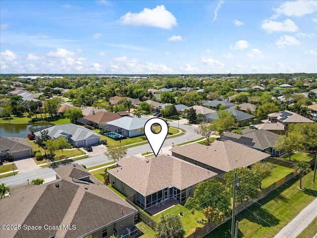 bird's eye view featuring a residential view