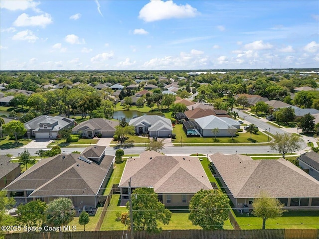 bird's eye view featuring a residential view