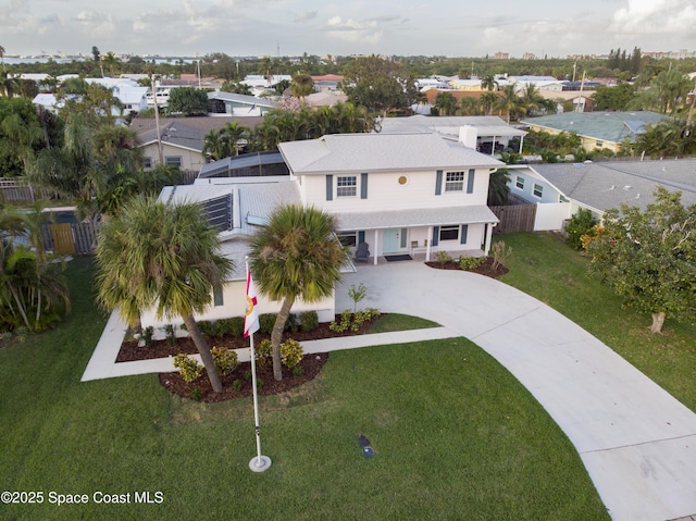 birds eye view of property featuring a residential view