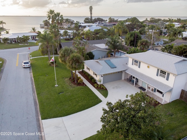 birds eye view of property featuring a residential view