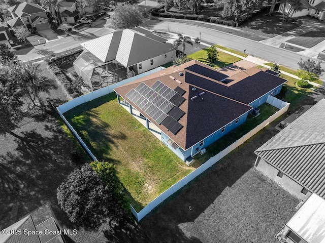 birds eye view of property featuring a residential view