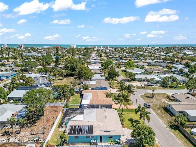 380 Greenway Ave, Satellite Beach, FL 32937 - drone / aerial view featuring a residential view and a water view