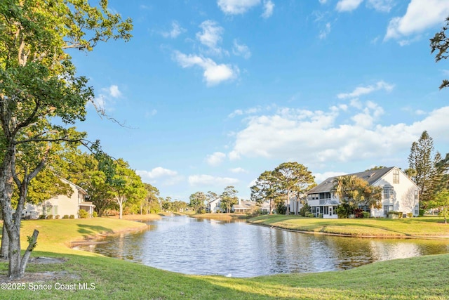 water view with a residential view