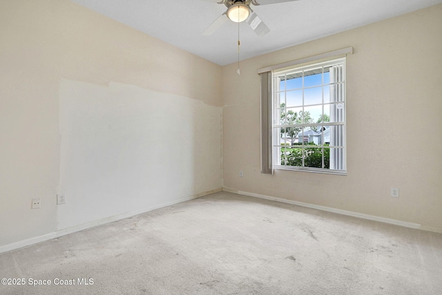 4942 Worthington Cir, Rockledge, FL 32955 - carpeted spare room featuring ceiling fan and baseboards
