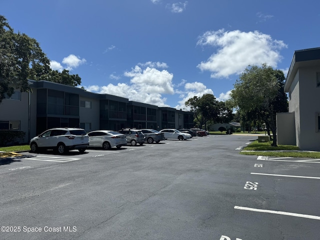 view of uncovered parking lot