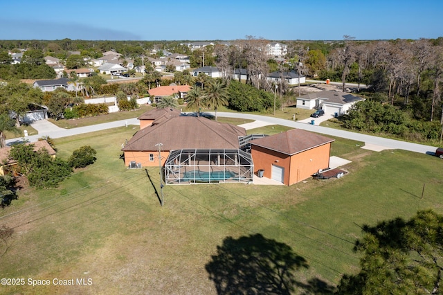 birds eye view of property featuring a residential view