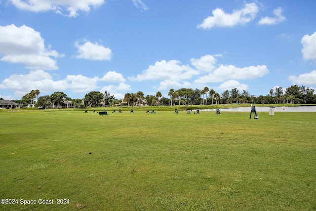 view of home's community featuring a yard