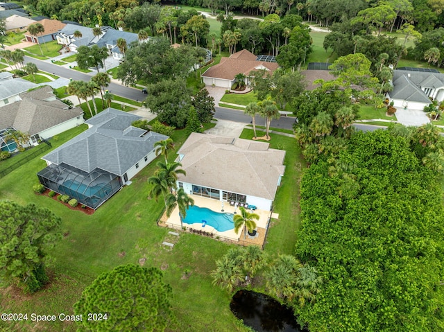 bird's eye view featuring a residential view