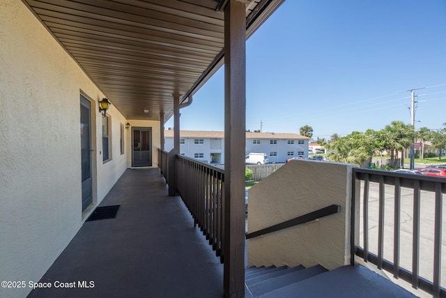 view of balcony