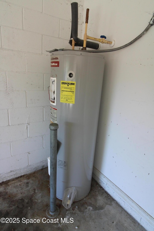 utilities featuring electric water heater