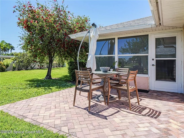 view of patio / terrace with outdoor dining space