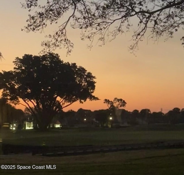 view of nature at dusk