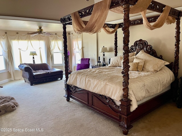 bedroom with carpet floors