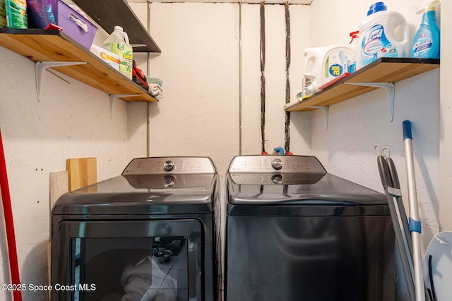 laundry room featuring laundry area and washer and dryer