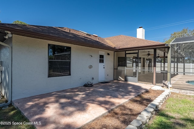 exterior space with a lanai