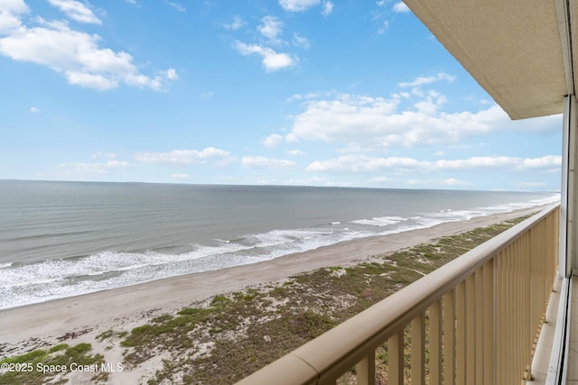 water view with a beach view