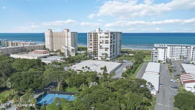 750 N Atlantic Ave Ph 4, Cocoa Beach, FL 32931 - aerial view of property and surrounding area with a large body of water