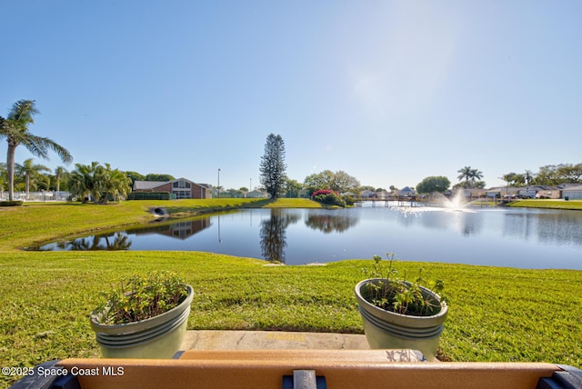 view of water feature