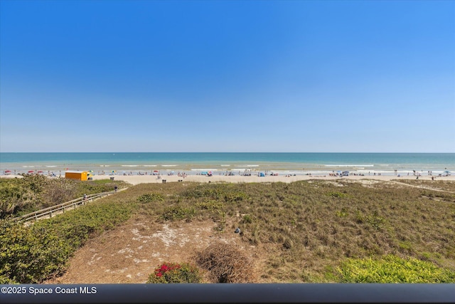 water view with a beach view