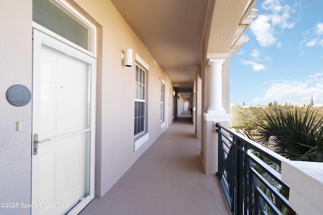 view of balcony