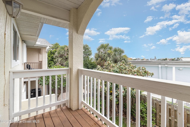 211 Cherie Down Ln, Cape Canaveral, FL 32920 - view of wooden deck