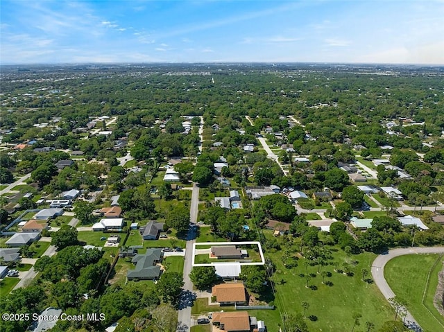 bird's eye view with a residential view