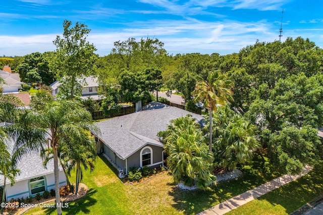 aerial view of property and surrounding area