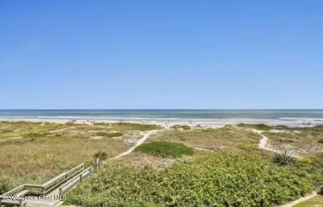 property view of water with a view of the beach