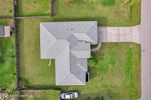 birds eye view of property