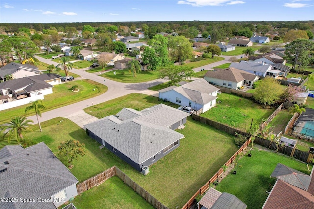 drone / aerial view featuring a residential view