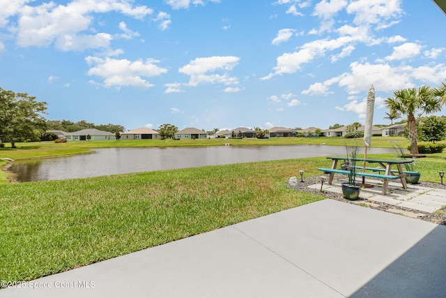 water view with a residential view