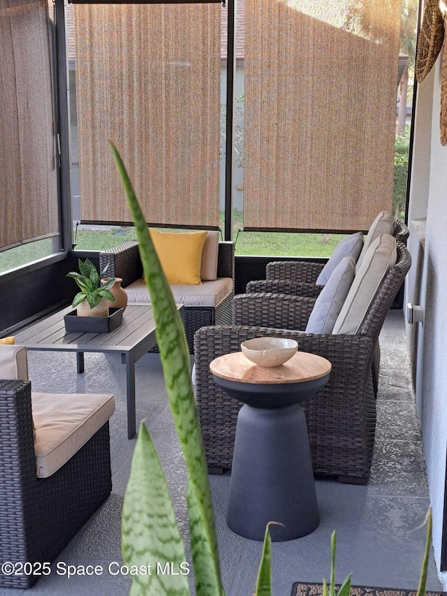 view of patio / terrace featuring an outdoor living space