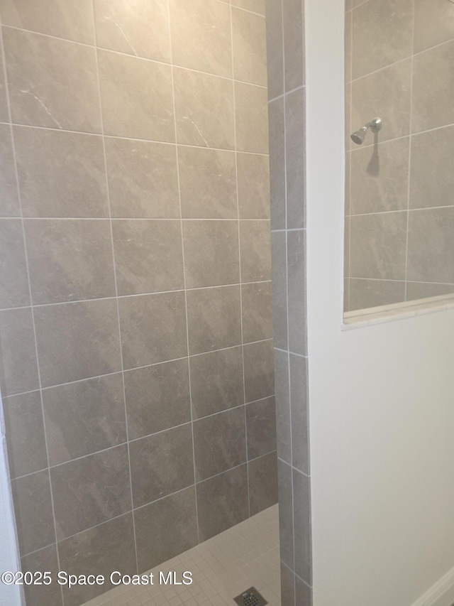 full bathroom with a tile shower