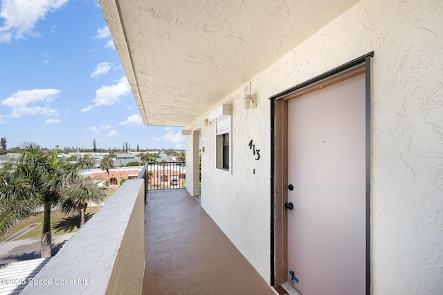 view of balcony