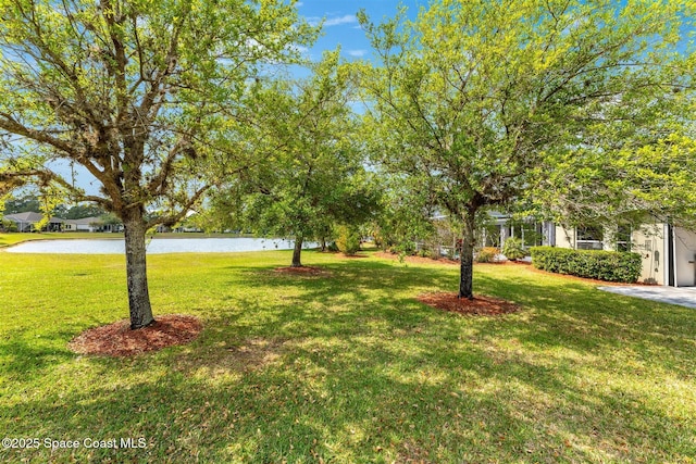 366 Gardendale Cir SE, Palm Bay, FL 32909 - view of yard with a water view