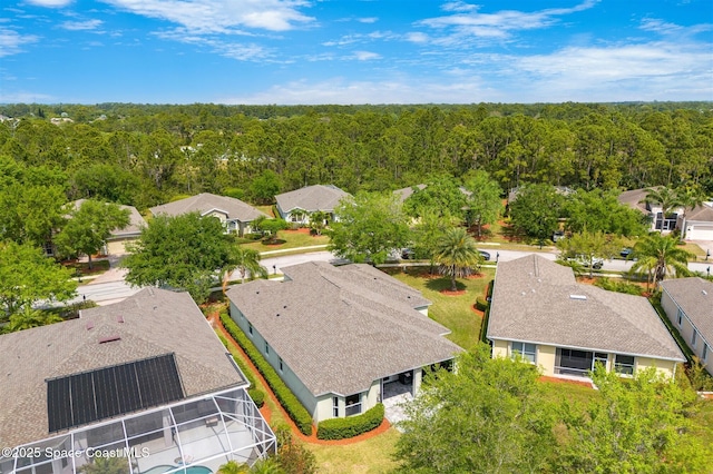 366 Gardendale Cir SE, Palm Bay, FL 32909 - birds eye view of property with a wooded view