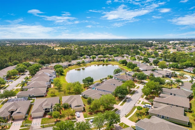 366 Gardendale Cir SE, Palm Bay, FL 32909 - aerial view featuring a residential view and a water view