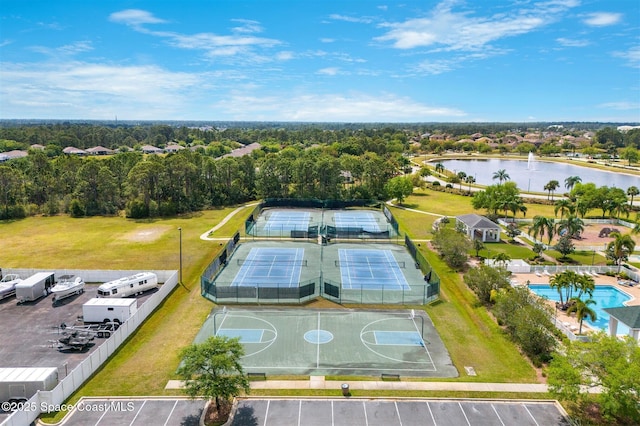 366 Gardendale Cir SE, Palm Bay, FL 32909 - drone / aerial view featuring a water view