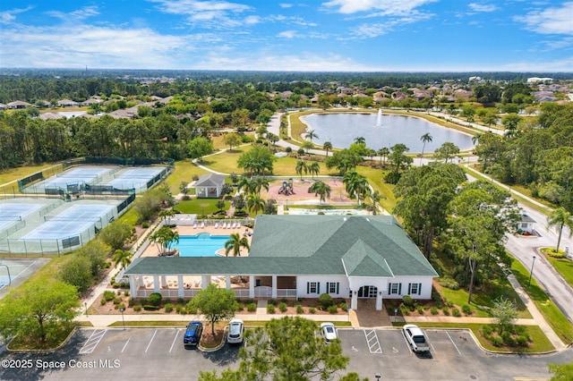 366 Gardendale Cir SE, Palm Bay, FL 32909 - drone / aerial view with a water view