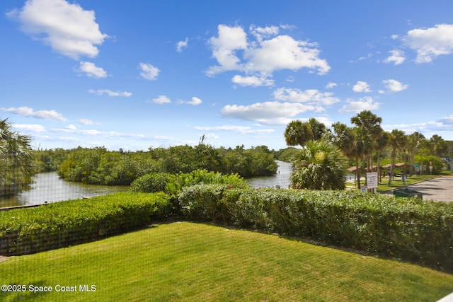 540 S Brevard Ave Unit 427, Cocoa Beach, FL 32931 - view of grassy yard featuring a water view