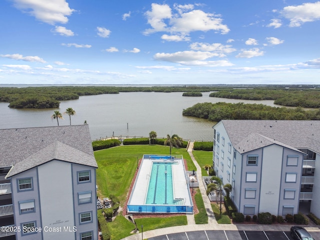 540 S Brevard Ave Unit 427, Cocoa Beach, FL 32931 - drone / aerial view of a large body of water