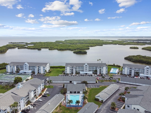 540 S Brevard Ave Unit 427, Cocoa Beach, FL 32931 - drone / aerial view of a large body of water and a pool
