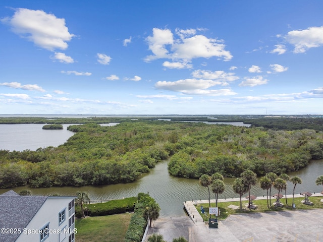 540 S Brevard Ave Unit 427, Cocoa Beach, FL 32931 - drone / aerial view of a large body of water