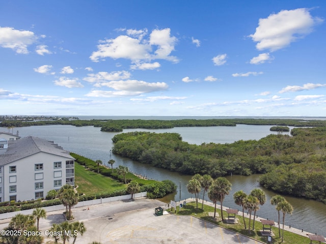 540 S Brevard Ave Unit 427, Cocoa Beach, FL 32931 - drone / aerial view of a nearby body of water