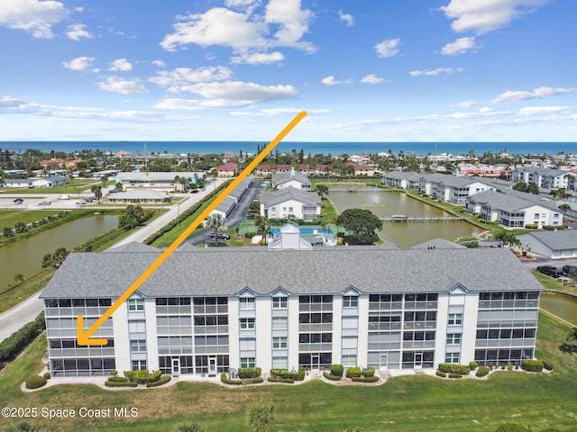 540 S Brevard Ave Unit 427, Cocoa Beach, FL 32931 - bird's eye view of a nearby body of water