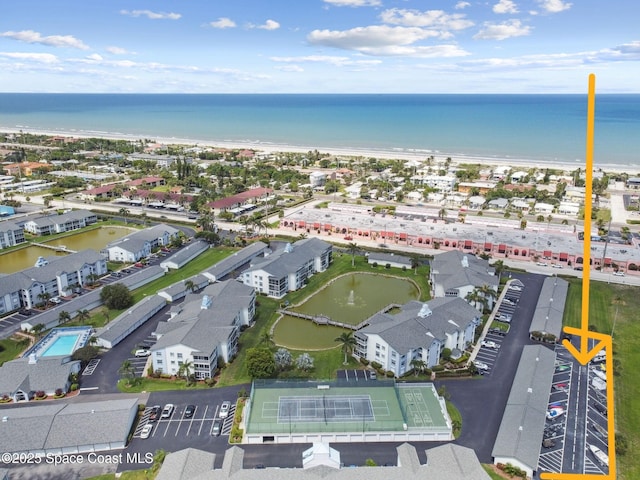540 S Brevard Ave Unit 427, Cocoa Beach, FL 32931 - drone / aerial view of a large body of water