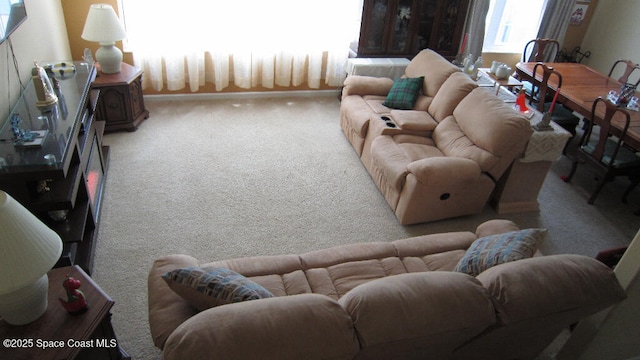 112 Broyles Dr SE, Palm Bay, FL 32909 - living area with baseboards and carpet floors